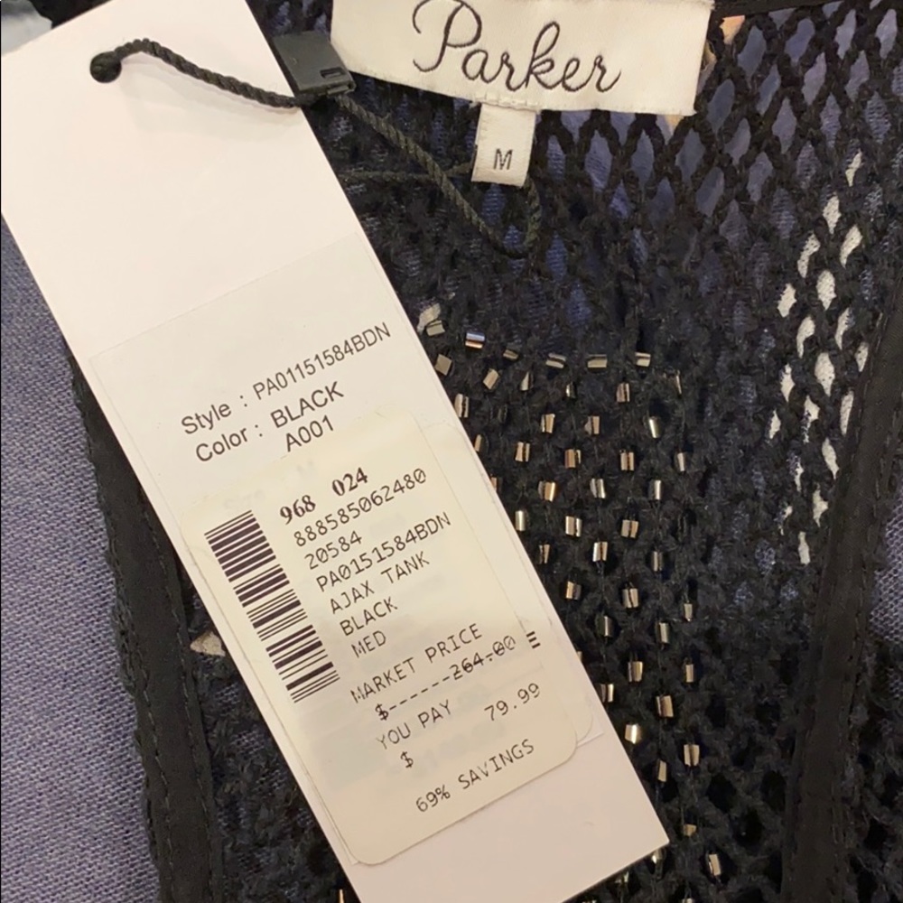 NWT Parker ‘Ajax’ Beaded Tank - Picture 5 of 6
